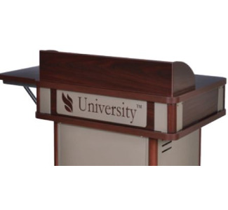 Customized Upper Logo Panel for Honors Lectern