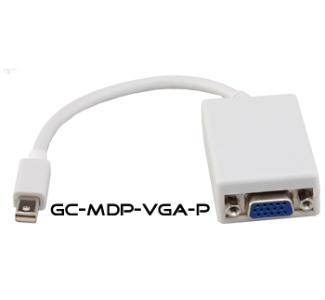 Mini-Displayport Male to VGA Male Adapter Pigtail Cable