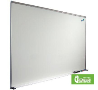 Porcelain Steel Markerboard with Deluxe Aluminum Trim, 1 1/2'H x 2'W