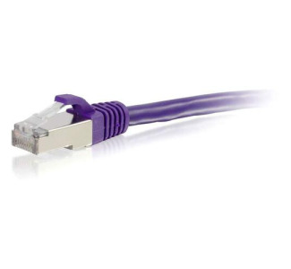 C2G-4ft Cat6 Snagless Shielded (STP) Network Patch Cable - Purple