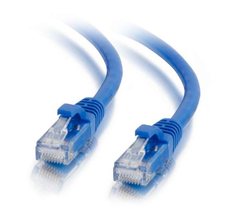 100ft Cat6a Snagless Unshielded (UTP) Ethernet Network Patch Cable - Blue