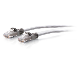 C2G 9ft Cat6a Snagless Unshielded (UTP) Slim Ethernet Patch Cable - Gray