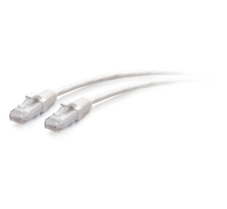 C2G 15ft Cat6a Snagless Unshielded (UTP) Slim Ethernet Patch Cable - White
