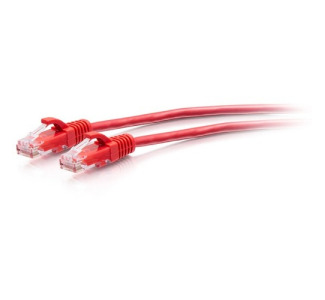 C2G 7ft Cat6a Snagless Unshielded (UTP) Slim Ethernet Patch Cable - Red
