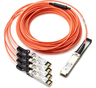 HPE BladeSystem c - Class QSFP+ to 4x10G SFP+ 15m Active Optical Cable