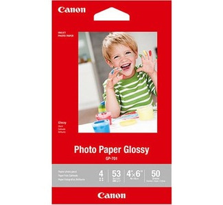 Canon Glossy Photo Paper - GP-701 - 4x6 (50 Sheets)