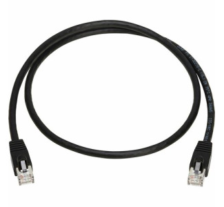 Cat8 40G Snagless SSTP Ethernet Cable (RJ45 M/M), PoE, Black, 3 ft. (0.9 m)