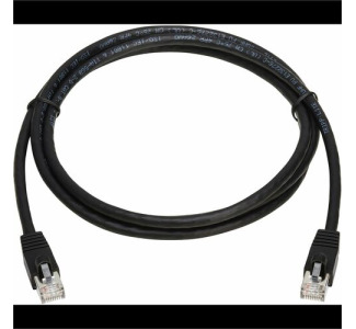 Cat8 40G Snagless SSTP Ethernet Cable (RJ45 M/M), PoE, Black, 6 ft. (1.8 m)