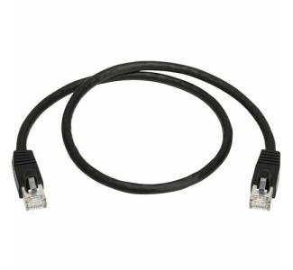 Cat8 40G Snagless SSTP Ethernet Cable (RJ45 M/M), PoE, Black, 2 ft. (0.6 m)