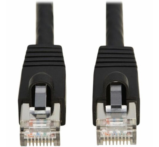 Cat8 40G Snagless SSTP Ethernet Cable (RJ45 M/M), PoE, Black, 12 ft. (3.7 m)