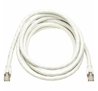 Cat8 40G Snagless SSTP Ethernet Cable (RJ45 M/M), PoE, White, 10 ft. (3.1 m)