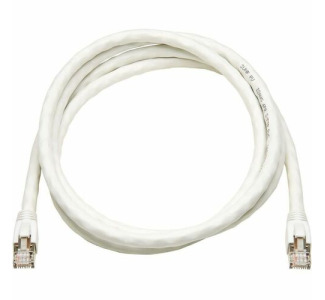 Cat8 40G Snagless SSTP Ethernet Cable (RJ45 M/M), PoE, White, 5 ft. (1.5 m)