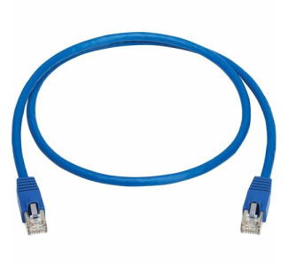 Cat8 40G Snagless SSTP Ethernet Cable (RJ45 M/M), PoE, Blue, 3 ft. (0.9 m)