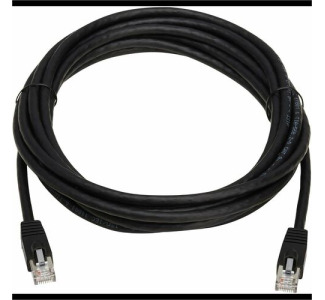 Cat8 40G Snagless SSTP Ethernet Cable (RJ45 M/M), PoE, Black, 15 ft. (4.6 m)