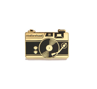 Photogenic - Audiovisual Enamel Pin - Gold