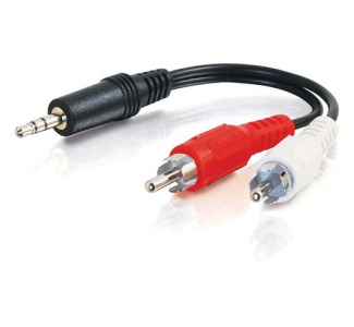 3ft Value Seriestrade; One 3.5mm Stereo Male To Two RCA Stereo Male Y-Cable