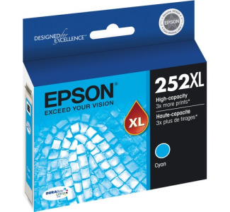 Epson DURABrite Ultra 252XL Original High Yield Inkjet Ink Cartridge - Cyan - 1 Each