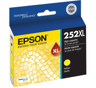 Epson DURABrite Ultra 252XL Original High Yield Inkjet Ink Cartridge - Yellow - 1 Each