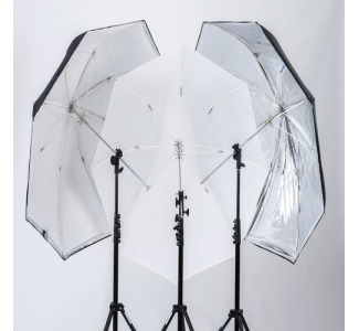 LL LU3237F | All in one Umbrella Silver/White
