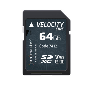 SDXC 64GB Velocity CINE UHS-II V90