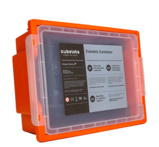 Modular Robotics CB-SP-CONTAINERORANG Cubelets Storage Container (Orange)